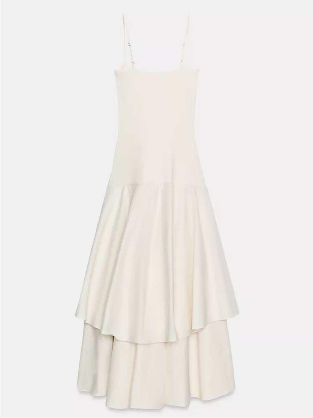 ZARA RUFFLED COMBINATION DRESS - Picture 7 of 9